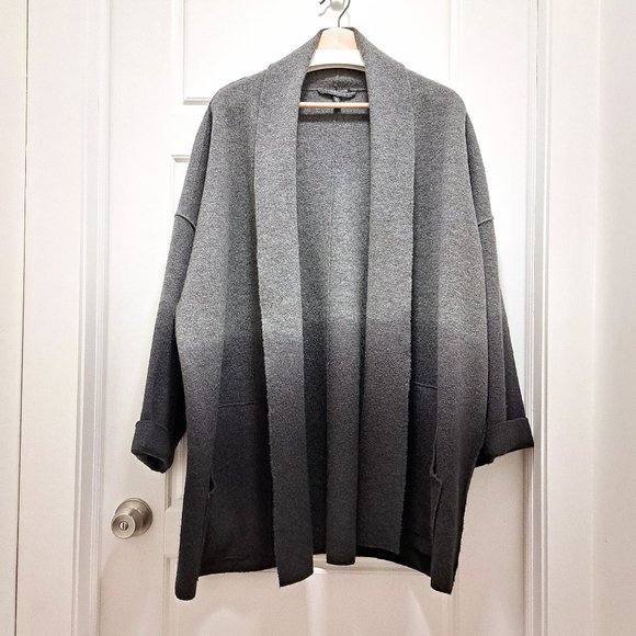 Eileen Fisher Wool Ombré Open-Front Cardigan Size 2X - Picture 2 of 12
